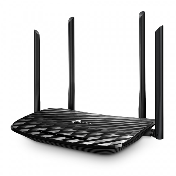 Wi-Fi роутер TP-LINK Archer C6 / AC1200 Dual Band / Wi-Fi5 / Gigabit / 1WAN+4LAN / 4 external antennas+1 internal antenna