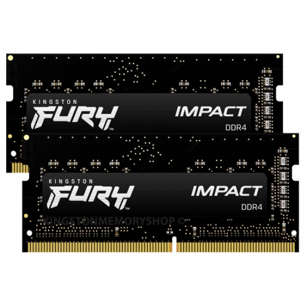 Оперативная память Kingston FURY® Impact DDR4-3200 SODIMM 16ГБ (Kit of 2*8GB) Оперативная память Kingston FURY® Impact DDR4-3200 SODIMM 16ГБ (Kit of 2*8GB)