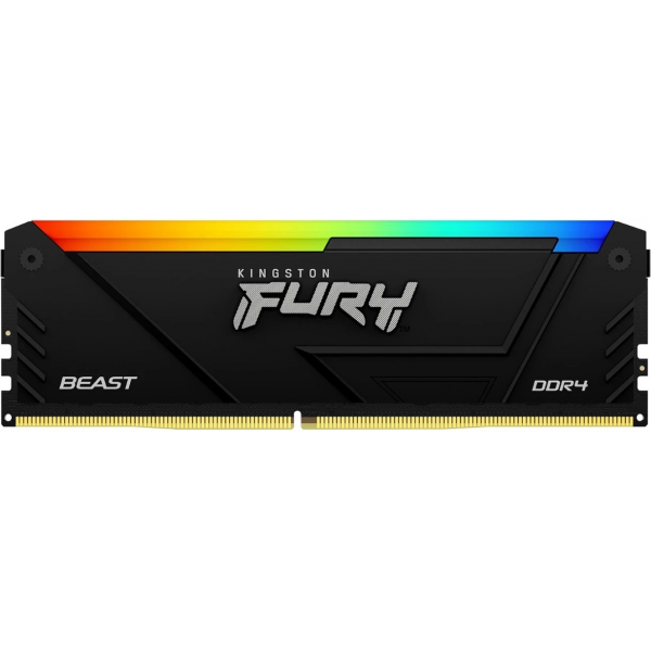 Оперативная память Kingston FURY® Beast DDR4 RGB 3600 МТ/с 8ГБ