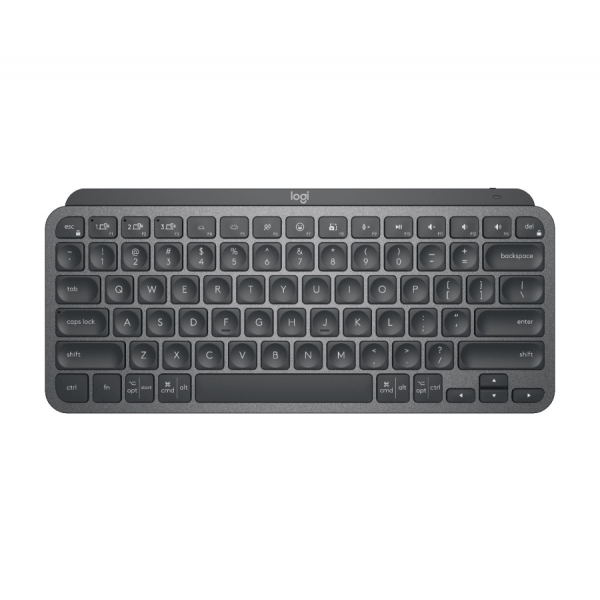 Tastatura minimalista Wireless cu iluminare Logitech MX Keys, Graphite