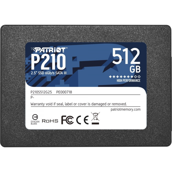 2,5” SSD Patriot P210 512GB