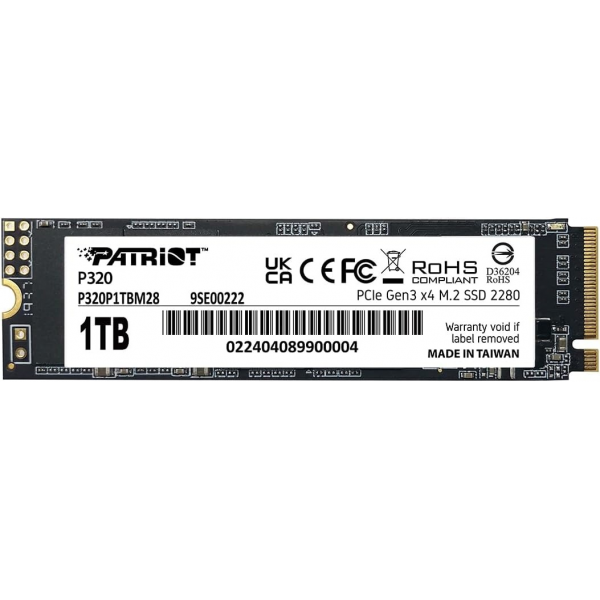 M.2 NVMe SSD Patriot P320 1TB M.2 NVMe SSD Patriot P320 1TB