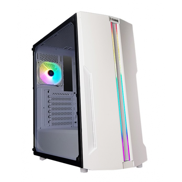 Carcasa XILENCE XILENT BLADE | X512.W.RGB/ no PSU/ Side panel/ ATX/ White