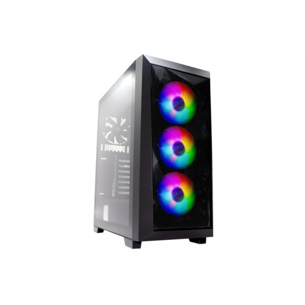 Корпус XILENCE Xilent Breeze XG131 / w/oPSU / Side panel / 3x ARGB 120mm + 1x120mm / ATX / Black
