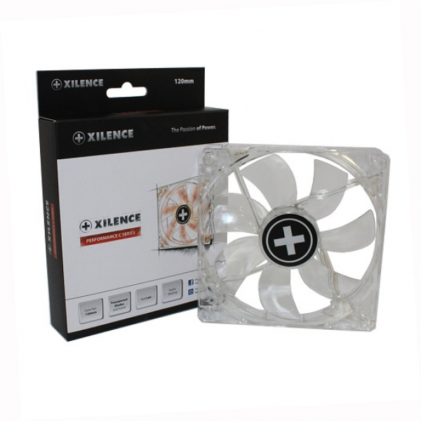 120mm Case Fan - XILENCE XPF120.TR Fan, Red LED, 120x120x25mm, 1400rpm,