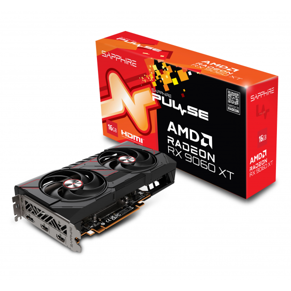 Placa video Sapphire PULSE Radeon RX 9060XT OC/ 16GB / GDDR6 / 256bit