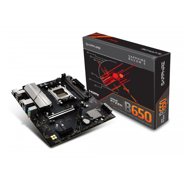 Материнская плата SAPPHIRE B650M-E/ AM5 / B650 / DDR5 / mATX