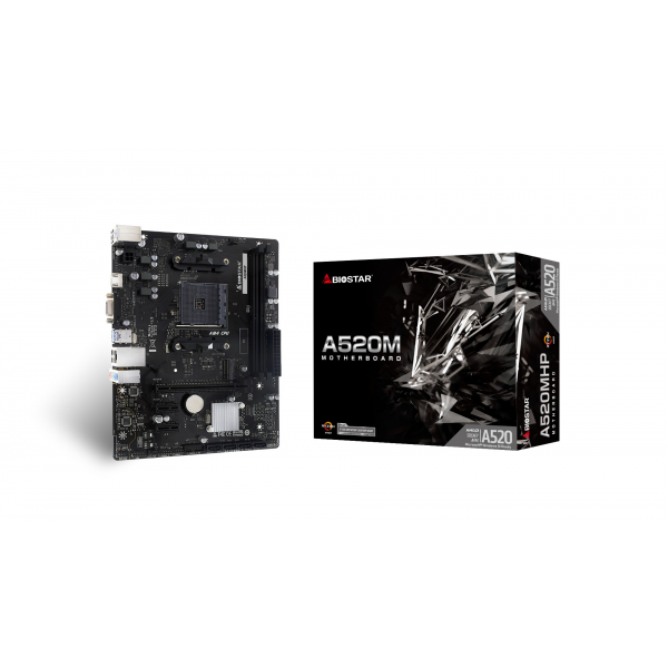 Материнская плата BIOSTAR A520MHP/ AM4 / A520 / DDR4 / mATX