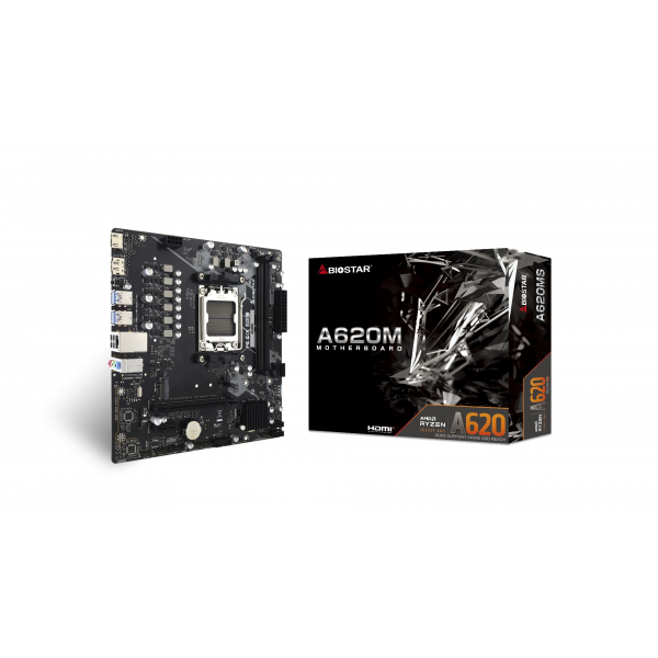 Материнская плата BIOSTAR A620MS / AM5 / A620 / DDR5 / mATX