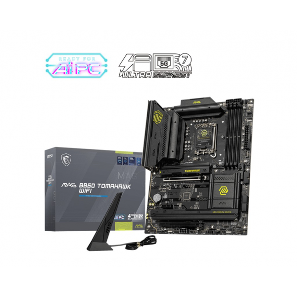 Placa de baza MSI MAG B860 TOMAHAWK WIFI/ 1851/ Intel B860/ DDR5 / ATX