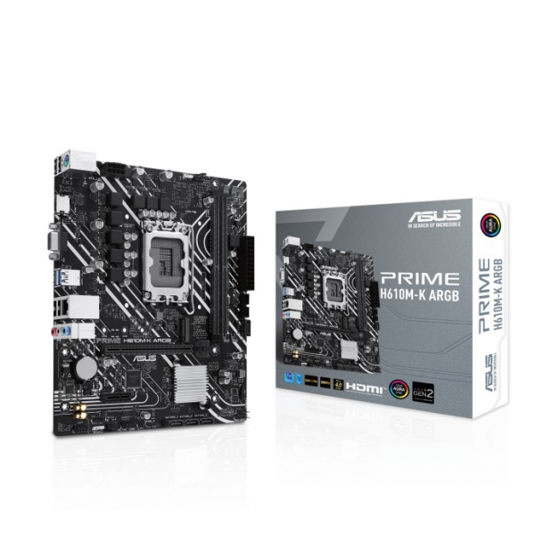 Материнская плата ASUS PRIME H610M-K ARGB/ 1700 / H610 / DDR5 / mATX