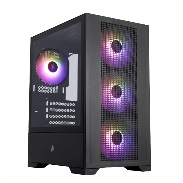 Корпус 1STPLAYER GO2 / w/oPSU / Side-Window / 4x120mm / mATX / Black Корпус 1STPLAYER GO2 / w/oPSU / Side-Window / 4x120mm / mATX / Black