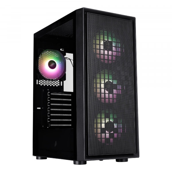 Корпус 1STPLAYER GO6 / w/oPSU / Side-Window / 4 x FS7 / ATX / Black