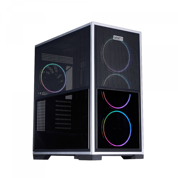 Carcasa 1STPLAYER IF8 / no PSU / Side-Window / 4x120mm / ATX / Black