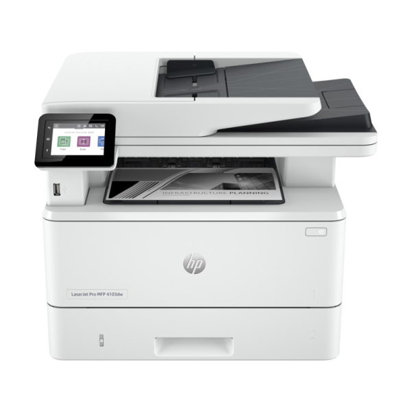 MFD HP LaserJet Pro 4103fdw / Duplex / DADF / Fax / Wi-Fi / Ethernet / A4 / White