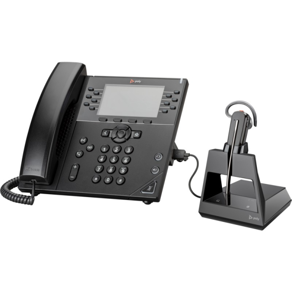 Casti Office + Cablu USB-A la Micro USB Poly Voyager 4245-M / Black Casti Office + Cablu USB-A la Micro USB Poly Voyager 4245-M / Black