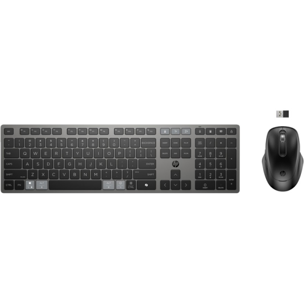 Многофункциональная перезаряжаемая беспроводная клавиатура и мышь HP 725 Многофункциональная перезаряжаемая беспроводная клавиатура и мышь HP 725