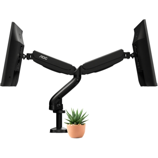 Arm for 2 monitors 13”-31.5” - AOC AD110D0 Black, Desk Clamp/Grommet, Aluminum structure, Gas spring, Height adjustment, Max.Load: 2-9kg, Tilt: '-90°~+85° Arm for 2 monitors 13”-31.5” - AOC AD110D0 Black, Desk Clamp/Grommet, Aluminum structure, Gas spring, Height adjustment, Max.Load: 2-9kg, Tilt: '-90°~+85°