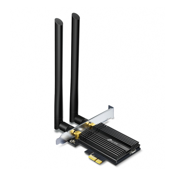 TP-LINK Archer TX50E AX3000 Wi-Fi 6 + BT5.0 PCI Express Adapter, 2402Mbps on 5GHz + 574Mpbs on 2.4GHz, 802.11ax/ac/n/g/b/a, 2 Dual Band detachable аntennas TP-LINK Archer TX50E AX3000 Wi-Fi 6 + BT5.0 PCI Express Adapter, 2402Mbps on 5GHz + 574Mpbs on 2.4GHz, 802.11ax/ac/n/g/b/a, 2 Dual Band detachable аntennas