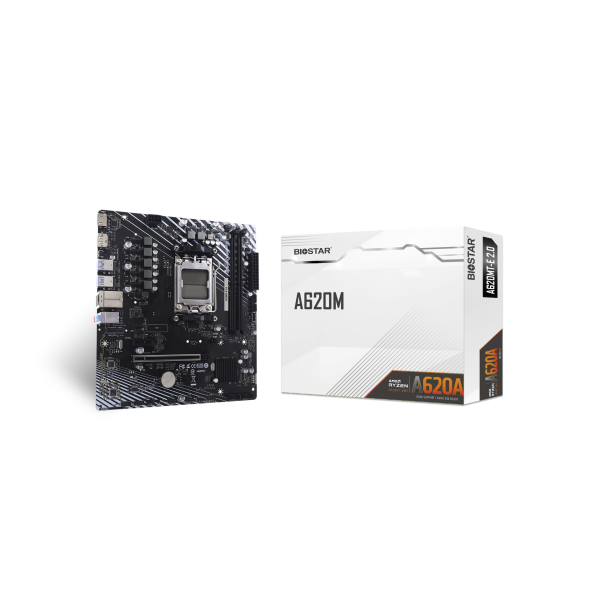 Placa de baza BIOSTAR A620MT / AM5 / A620 / DDR5 / mATX