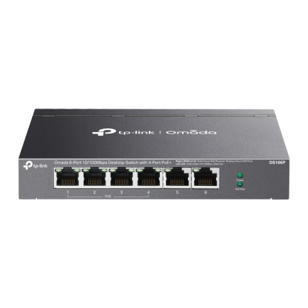Switch TP-LINK DS106P / 6 port / 100Mbps Switch TP-LINK DS106P / 6 port / 100Mbps