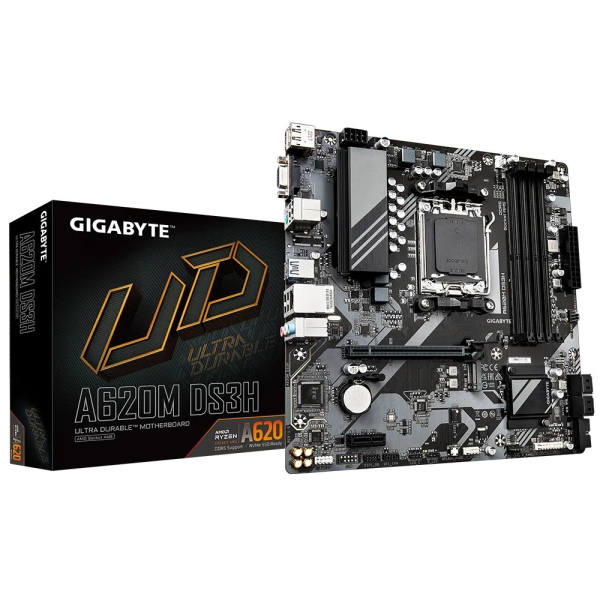 Placa de baza GIGABYTE A620M DS3H / AM5 / A620 / DDR5 / mATX Placa de baza GIGABYTE A620M DS3H / AM5 / A620 / DDR5 / mATX