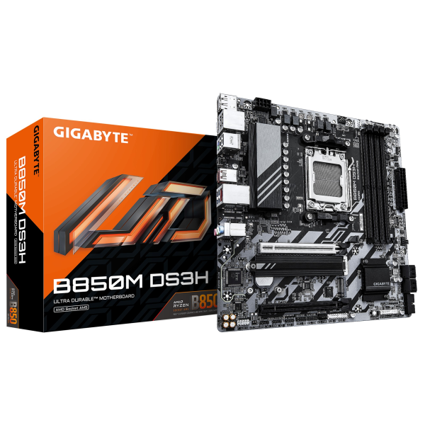 Материнская плата GIGABYTE B850M DS3H/ AM5 / B850 / DDR5 / mATX