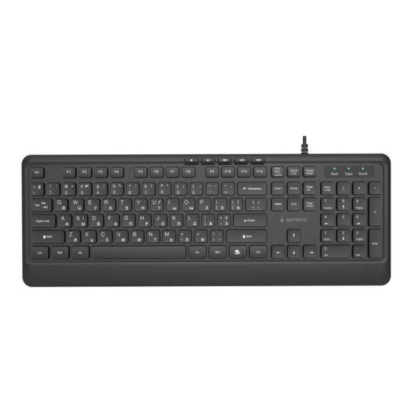 Клавиатура Gembird B-MCH-05-CYRL/ USB A+C/ Black Клавиатура Gembird B-MCH-05-CYRL/ USB A+C/ Black