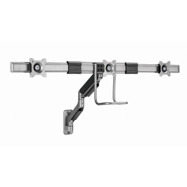 Suport reglabil de perete pentru 3 monitoare up to 17-27” Gembird MA-WA3-01 Suport reglabil de perete pentru 3 monitoare up to 17-27” Gembird MA-WA3-01