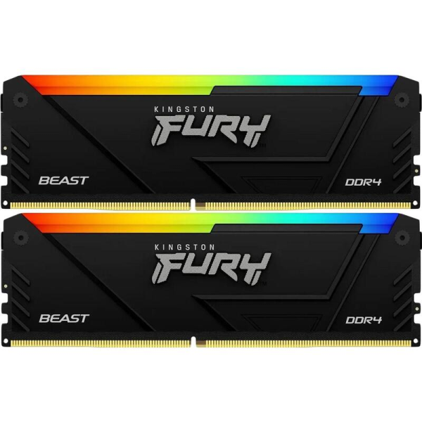 Оперативная память Kingston FURY® Beast DDR4 RGB DDR4-3600 16GB (Kit of 2*8GB) Оперативная память Kingston FURY® Beast DDR4 RGB DDR4-3600 16GB (Kit of 2*8GB)
