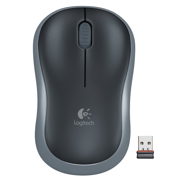 Mouse Wireless Logitech M185 Swift Grey, Grey/Black Mouse Wireless Logitech M185 Swift Grey, Grey/Black