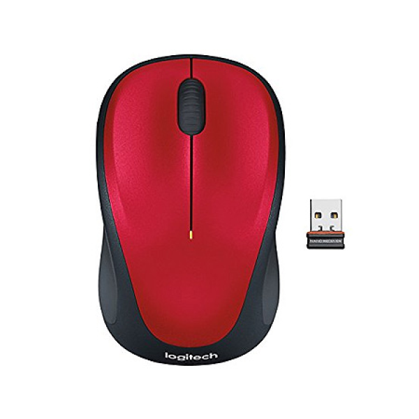 Logitech Wireless Mouse M235 Red, Optical Mouse, Nano receiver, Red/Black, Retail Logitech Wireless Mouse M235 Red, Optical Mouse, Nano receiver, Red/Black, Retail