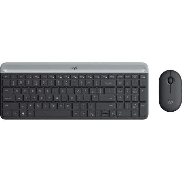 Tastatura cu mouse Wireless Logitech Combo MK470 Slim/ 2.4GHz nano USB receiver/ Graphite Tastatura cu mouse Wireless Logitech Combo MK470 Slim/ 2.4GHz nano USB receiver/ Graphite