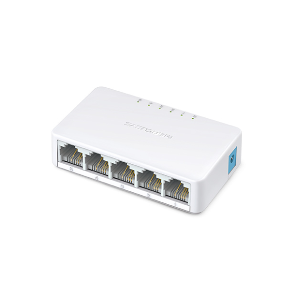 MERCUSYS MS105 5-port Desktop Switch, 5 10/100M RJ45 ports, Plastic case MERCUSYS MS105 5-port Desktop Switch, 5 10/100M RJ45 ports, Plastic case