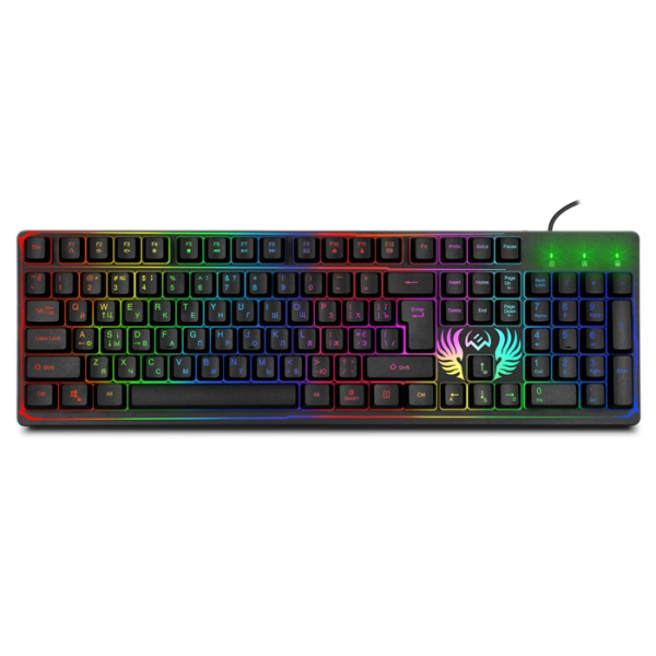 SVEN KB-G8000 Gaming Keyboard, membrane with tactile feedback,105 keys, 20 Fn-keys, Backlight, 1.8m, USB, Рус/Укр/Eng, Black SVEN KB-G8000 Gaming Keyboard, membrane with tactile feedback,105 keys, 20 Fn-keys, Backlight, 1.8m, USB, Рус/Укр/Eng, Black