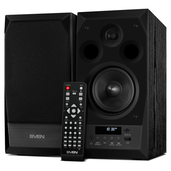 Boxe 2.0 SVEN MC-10 / 50W RMS, Bluetooth / FM / USB / SD card / Black Boxe 2.0 SVEN MC-10 / 50W RMS, Bluetooth / FM / USB / SD card / Black