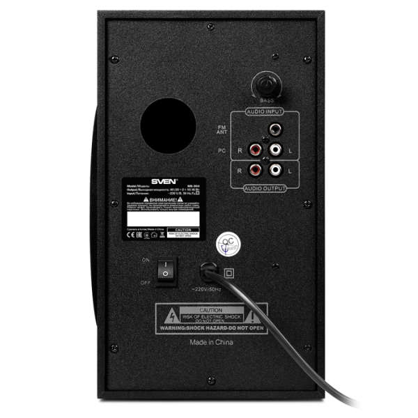 Boxe 2.1 SVEN MS-304 / 40W RMS / Bluetooth / FM-tune / USB Flash / SD card / Black Boxe 2.1 SVEN MS-304 / 40W RMS / Bluetooth / FM-tune / USB Flash / SD card / Black