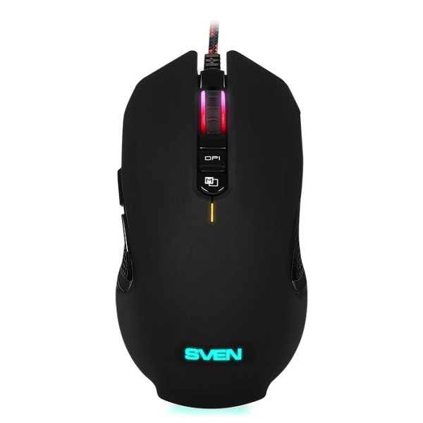 SVEN RX-G955 Gaming, Optical Mouse, 600-4000 dpi, 7+1 buttons (scroll wheel), DPI switching modes, Two navigation buttons (Forward and Back), RGB backlight SVEN RX-G955 Gaming, Optical Mouse, 600-4000 dpi, 7+1 buttons (scroll wheel), DPI switching modes, Two navigation buttons (Forward and Back), RGB backlight