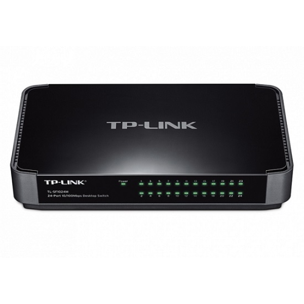 TP-LINK TL-SF1024M 24-port Desktop Switch, 24 10/100M RJ45 ports, Green Ethernet, plastic case TP-LINK TL-SF1024M 24-port Desktop Switch, 24 10/100M RJ45 ports, Green Ethernet, plastic case