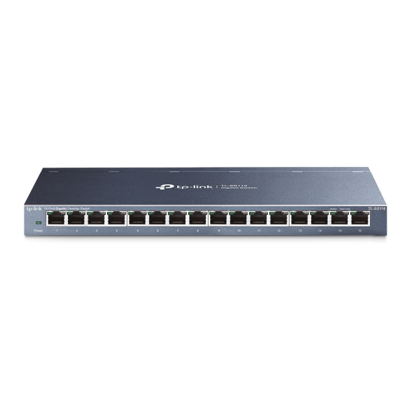 Коммутатор TP-LINK TL-SG116 / 16 port / Gigabit / RJ45 / steel case Коммутатор TP-LINK TL-SG116 / 16 port / Gigabit / RJ45 / steel case