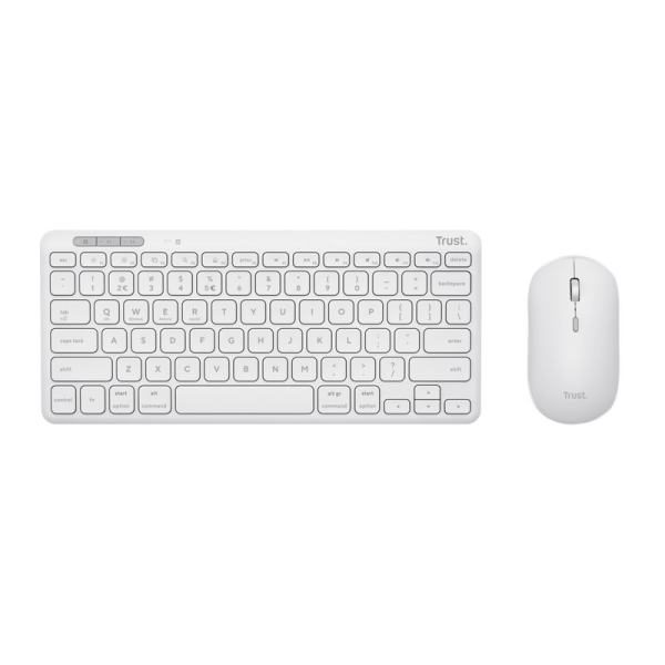 Беспроводная клавиатура и мышьTrust Lyra Multi-Device / BT5.0 / White Беспроводная клавиатура и мышьTrust Lyra Multi-Device / BT5.0 / White
