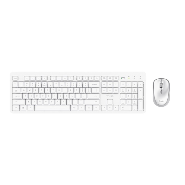 Tastatura si Mouse WirelessTrust ODY II / White Tastatura si Mouse WirelessTrust ODY II / White