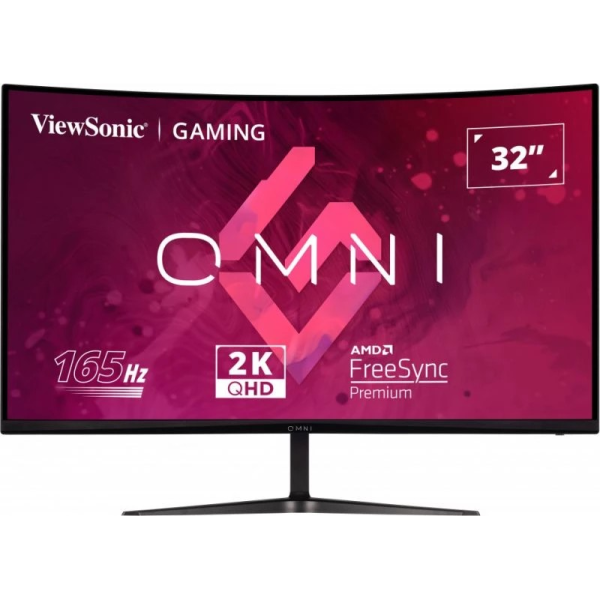 31.5” Monitor Gaming VIEWSONIC VX3218C-2K / 2K / Curved / 1ms / 165Hz / Black 31.5” Monitor Gaming VIEWSONIC VX3218C-2K / 2K / Curved / 1ms / 165Hz / Black