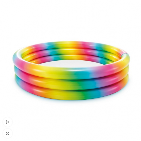 INTEX Piscină gonflabilă pentru copii “Curcubeu ombre” 147×33 cm, 330 L, 2+