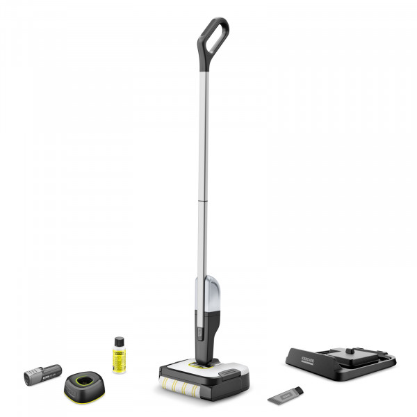 Электрическая швабра для влажной уборки Karcher FC 2-4 Battery Set - Li-Ion / 400 об./мин / 4 В / 20 мин / 100-200 мл / 50 м² / 180 мм - 1.056-200.0