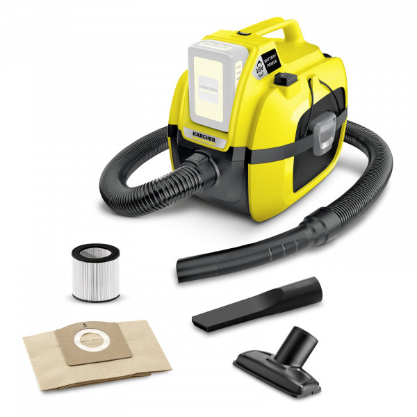 Aspiratoare multifuncționale cu acumulator - Karcher WD 1 Compact Battery - Li-Ion / 230 W / 7 l / 18 V / 2,5-5 Ah / 10-20 min - 1.198-300.0