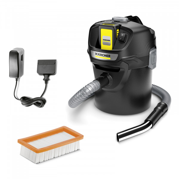 Пылесосы для сбора золы - Комплект аккумуляторов Karcher AD 2 - Li-Ion / 230 Вт / 18 В / 2.5-5 Ач / 14 л / 13-25 мин - 1.348-301.0