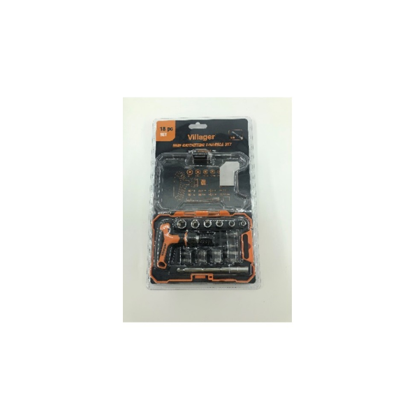 Set cu mâner T cu clichet mini 18 pcs Set cu mâner T cu clichet mini 18 pcs