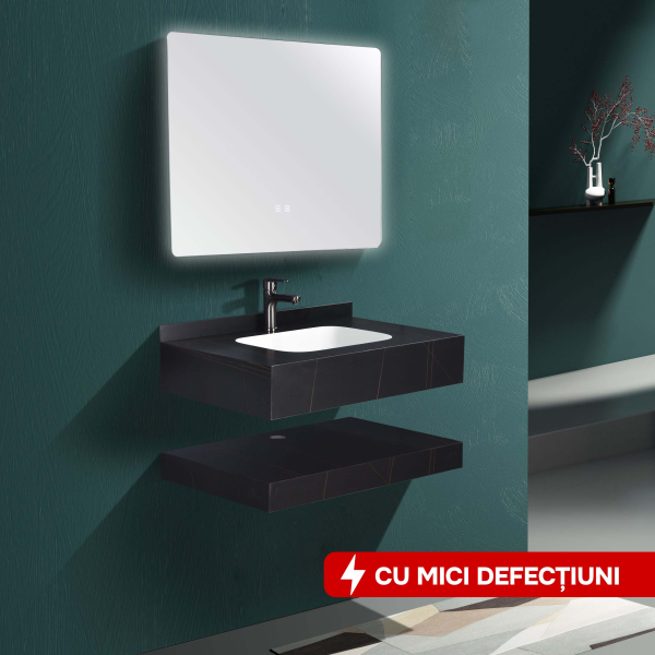 Set mobilier baie din piatra sinterizata 1009N (60cm) Set mobilier baie din piatra sinterizata 1009N (60cm)