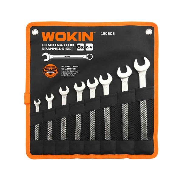 Set de 8 chei de piulite combinate Cr-V WOKIN 8-19 mm Set de 8 chei de piulite combinate Cr-V WOKIN 8-19 mm